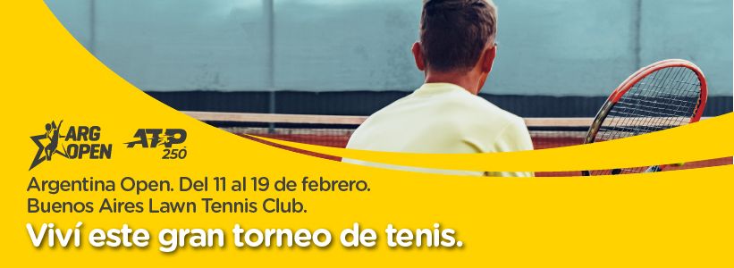 Disfrutá el Argentina Open Tenis como nunca lo imaginaste