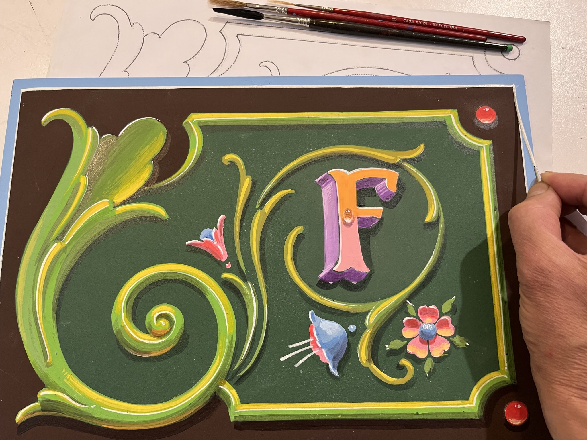 Inauguración de la muestra "La fábrica de fileteado"