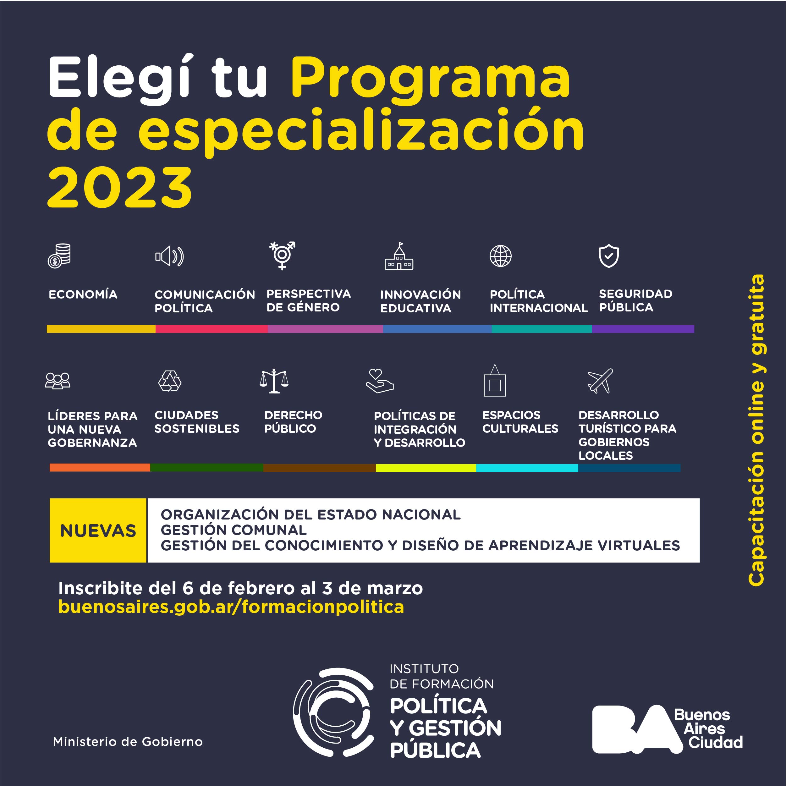 En la Ciudad se lanzó el Programa de Especialización en Gestión Pública 2023 
