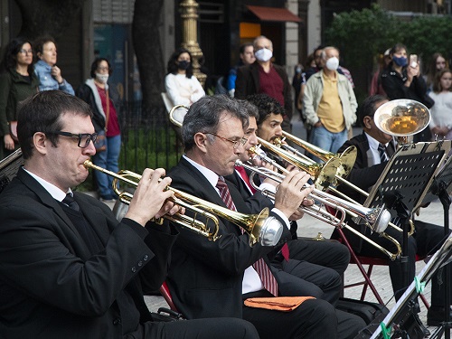 Tarde clásica en Florida y Av. Santa Fé