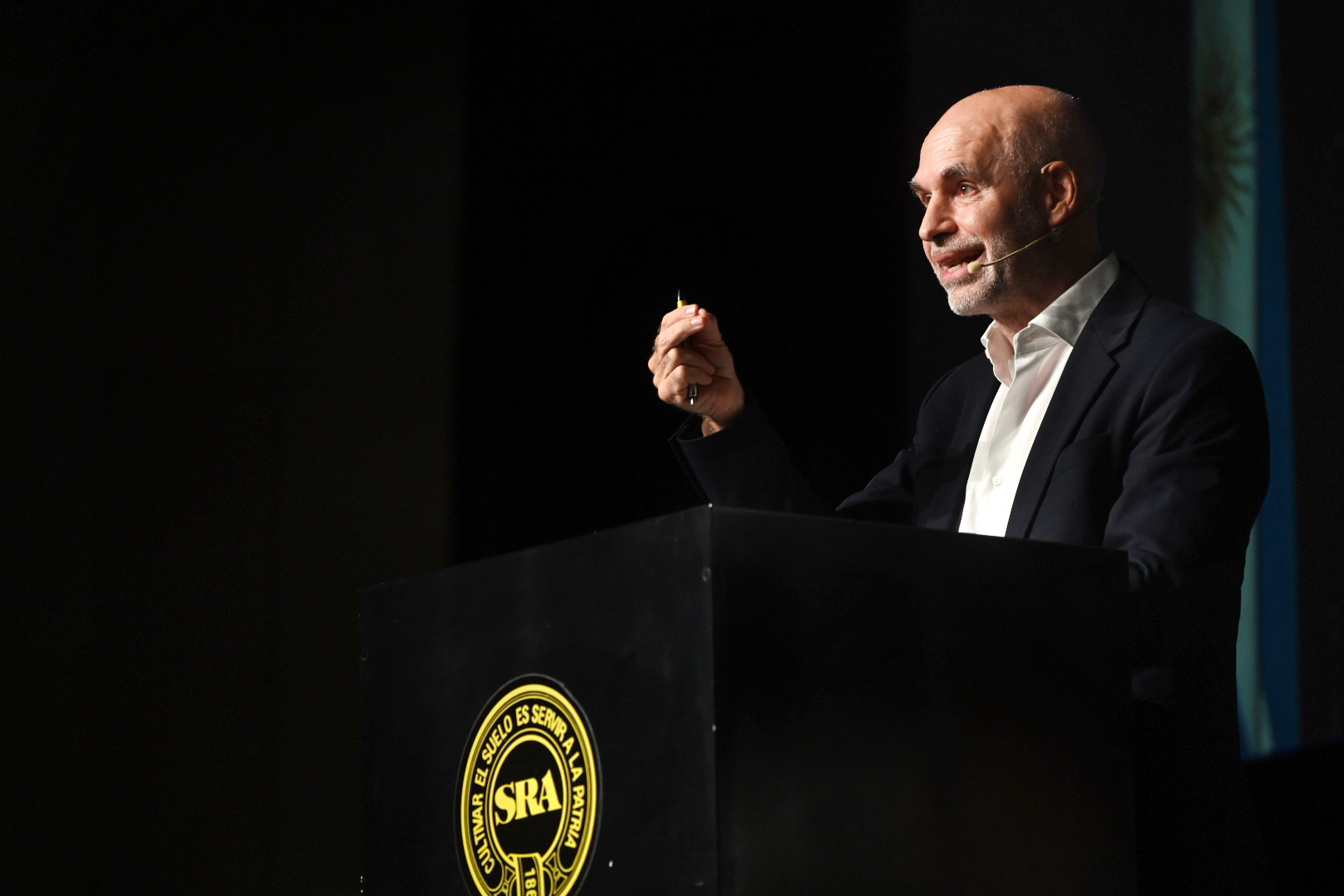 En la Sociedad Rural, Rodríguez Larreta prometió impulsar la estabilidad económica, apuntar a la unificación cambiaria y eliminar las retenciones al campo