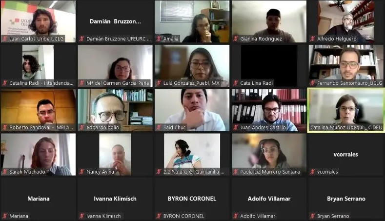 Segundo webinario del Curso Construyendo Resiliencia Urbana