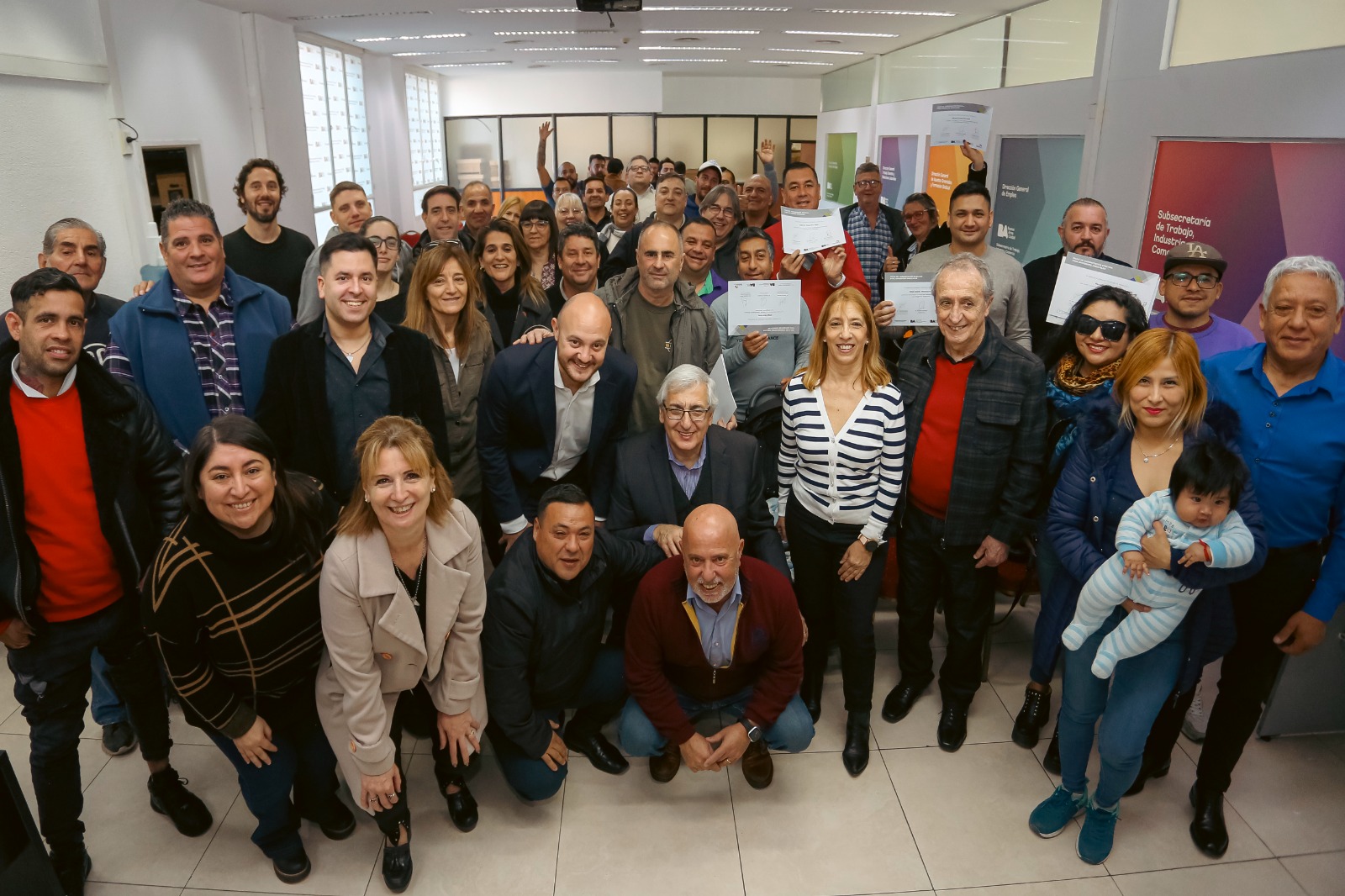 La Ciudad distinguió a 120 representantes sindicales