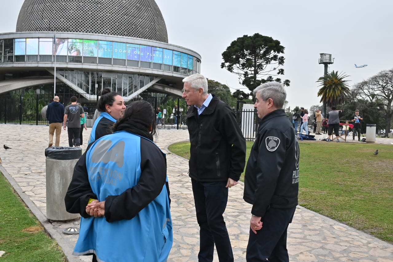 Coria y Berard supervisaron el operativo de seguridad por el Día de la Primavera