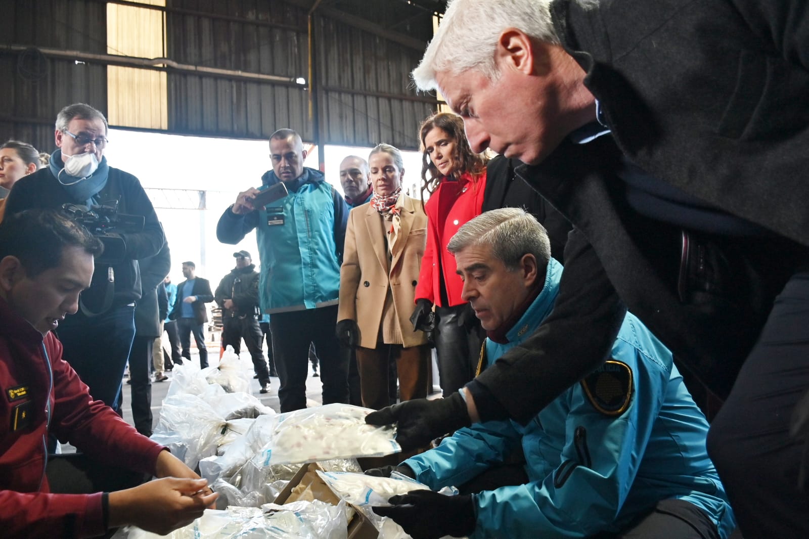 Gustavo Coria encabezó la quema de más de 318 kilos de droga incautada por la Policía 