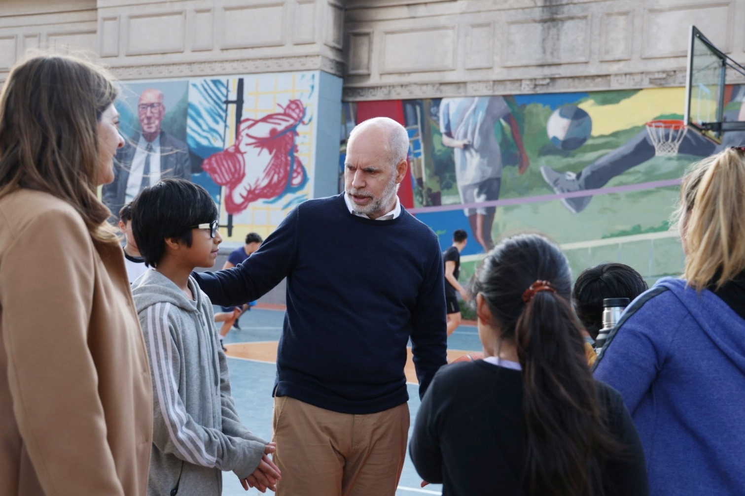 Rodríguez Larreta recorrió el corredor deportivo Jorge Newbery y se reunió con vecinos de Chacarita