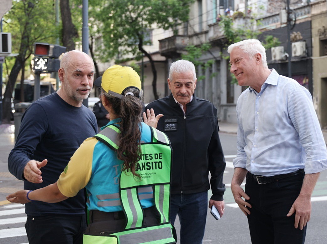 Rodríguez Larreta participó de uno de los controles preventivos de motos que realiza la Ciudad