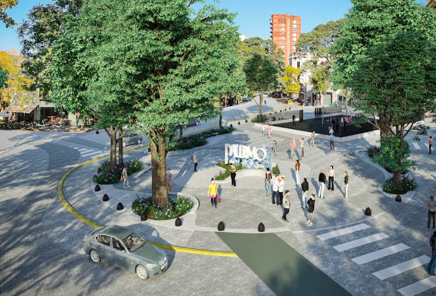 Trabajos complementarios en Plazoleta Julio Cortázar