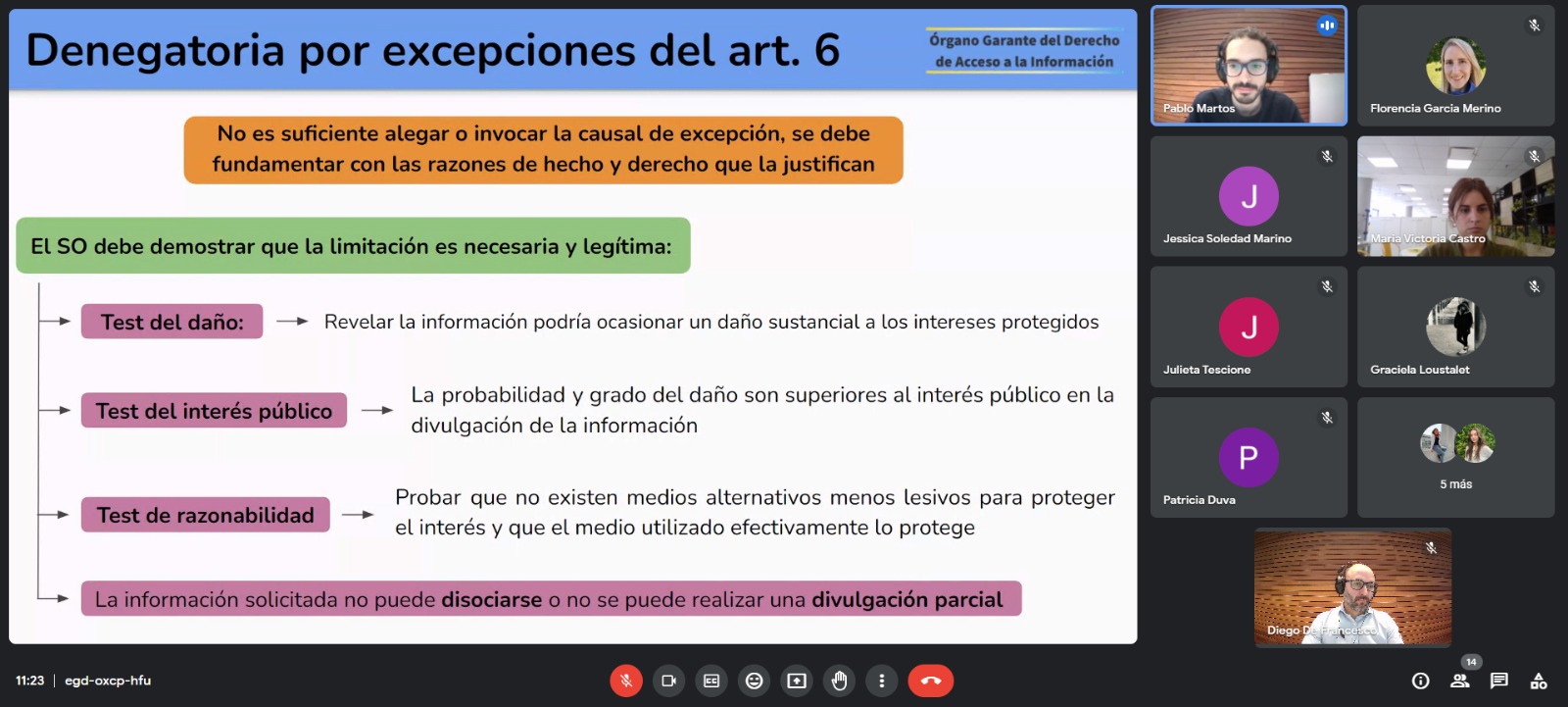 Nueva Capacitación del OGDAI para Enlaces 104