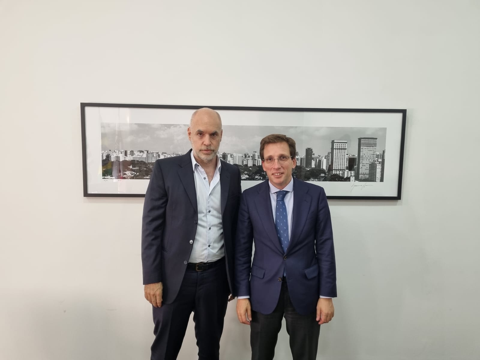 El Jefe de Gobierno se reunió con el alcalde de Madrid y el secretario general Iberoamericano en San Pablo