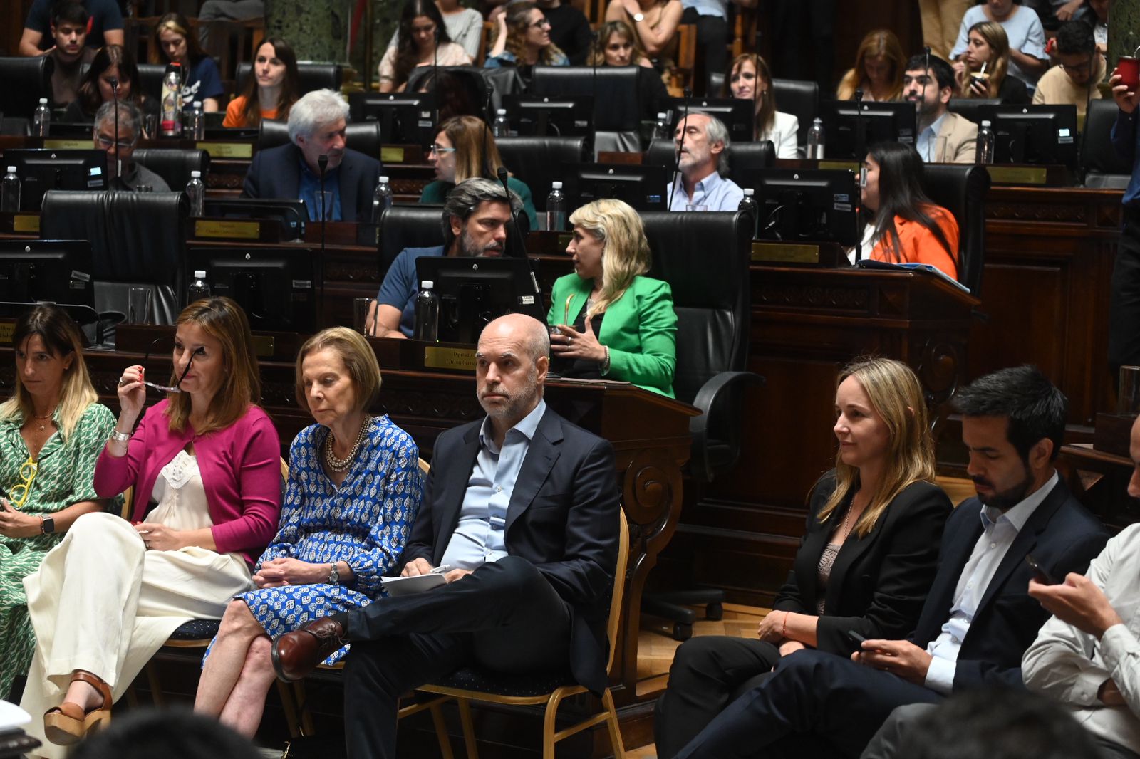 Rodríguez Larreta acompañó en la Legislatura a Felipe Miguel en la presentación del último informe de gestión