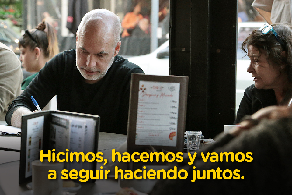 Última reunión de vecinos de Horacio Rodríguez Larreta en Comuna 12