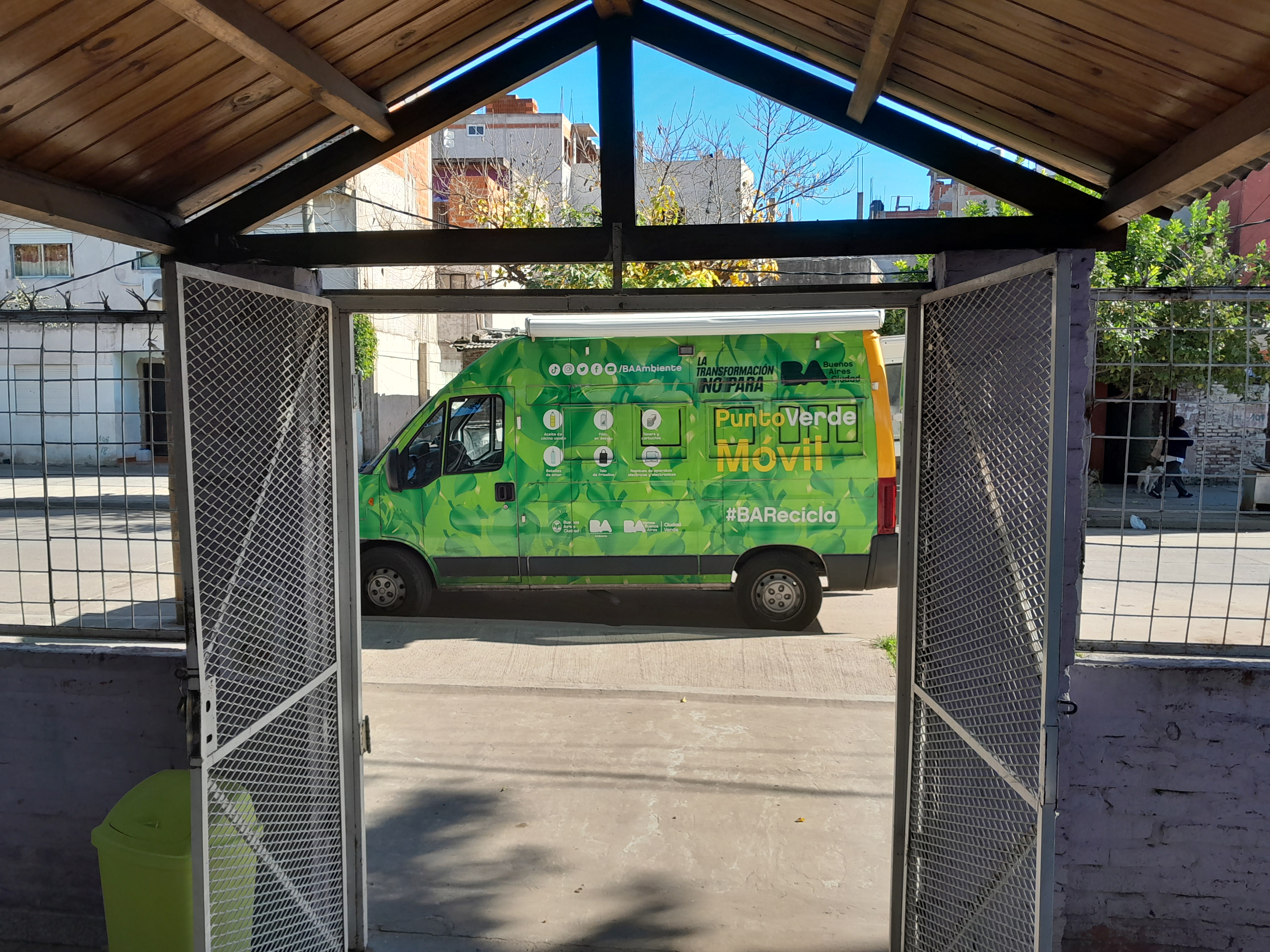 Las visitas junto al Punto Verde Móvil en las escuelas