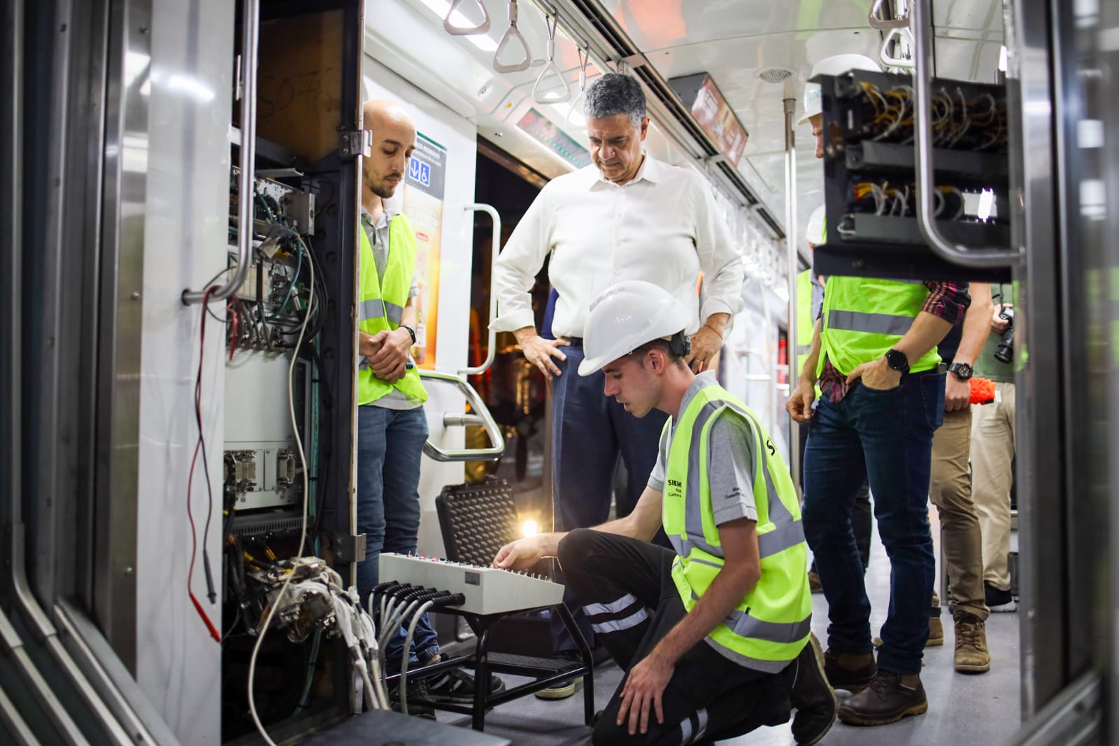 El Jefe de Gobierno recorrió las obras de modernización en la línea D
