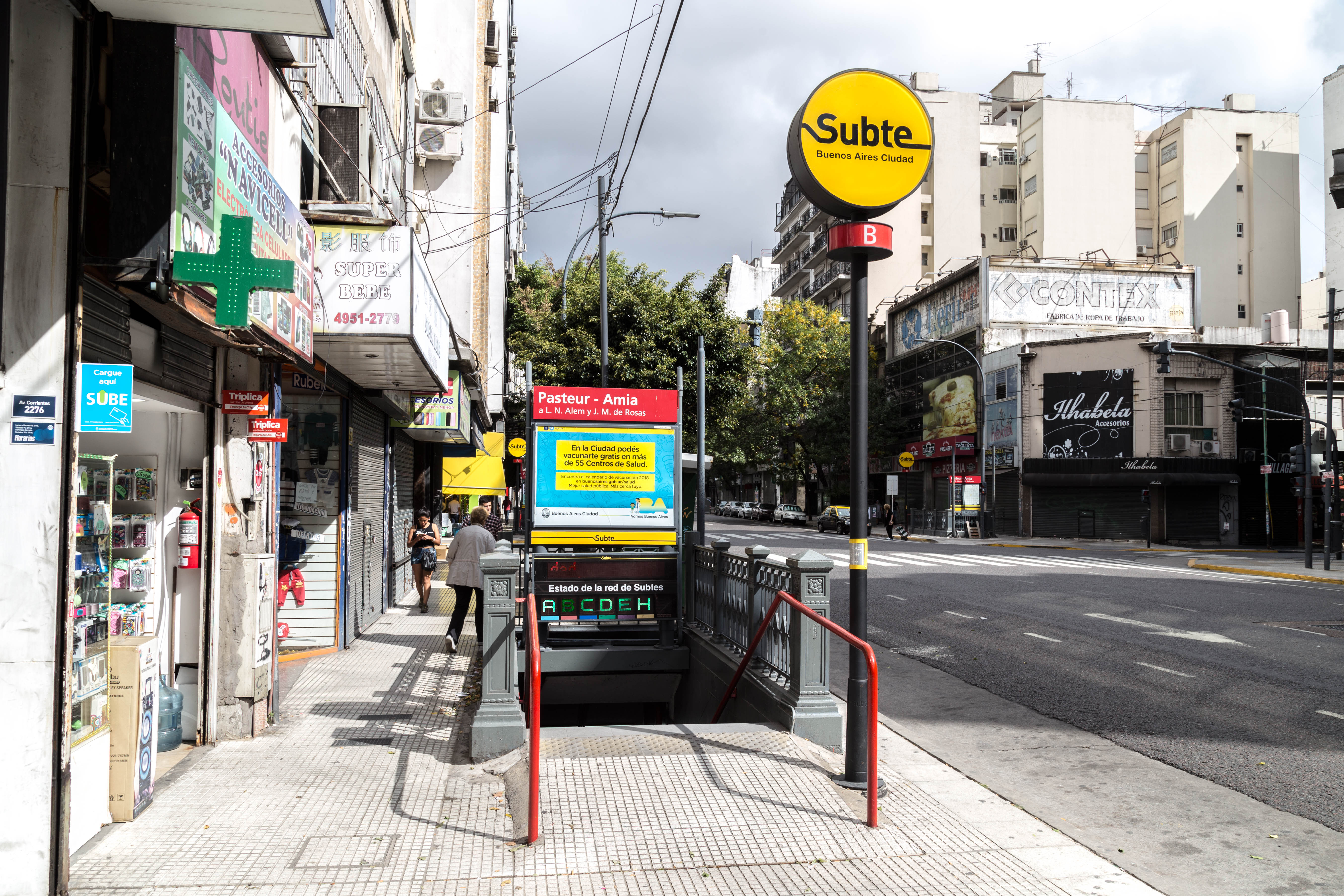 La estación Pasteur–AMIA permanecerá cerrada por obras de renovación integral