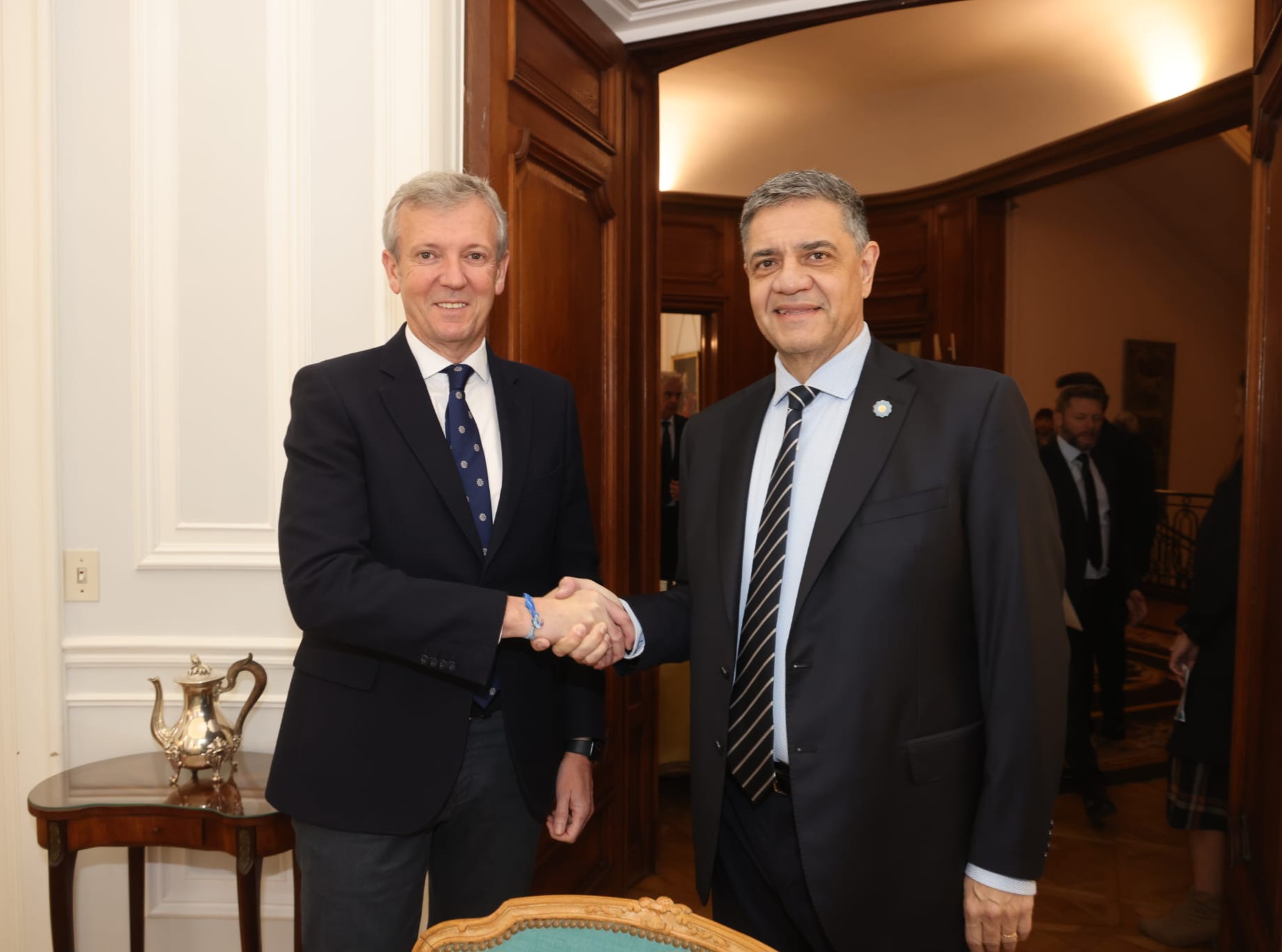 Jorge Macri mantuvo un encuentro con el Presidente de la Junta de Galicia, Alfonso Rueda