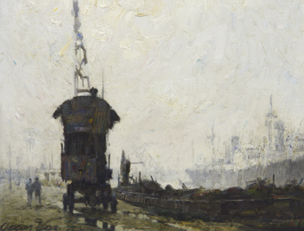 El equipo de restauración trabaja en la puesta en valor del patrimonio de la Escuela Museo Gral. J. J. Urquiza.