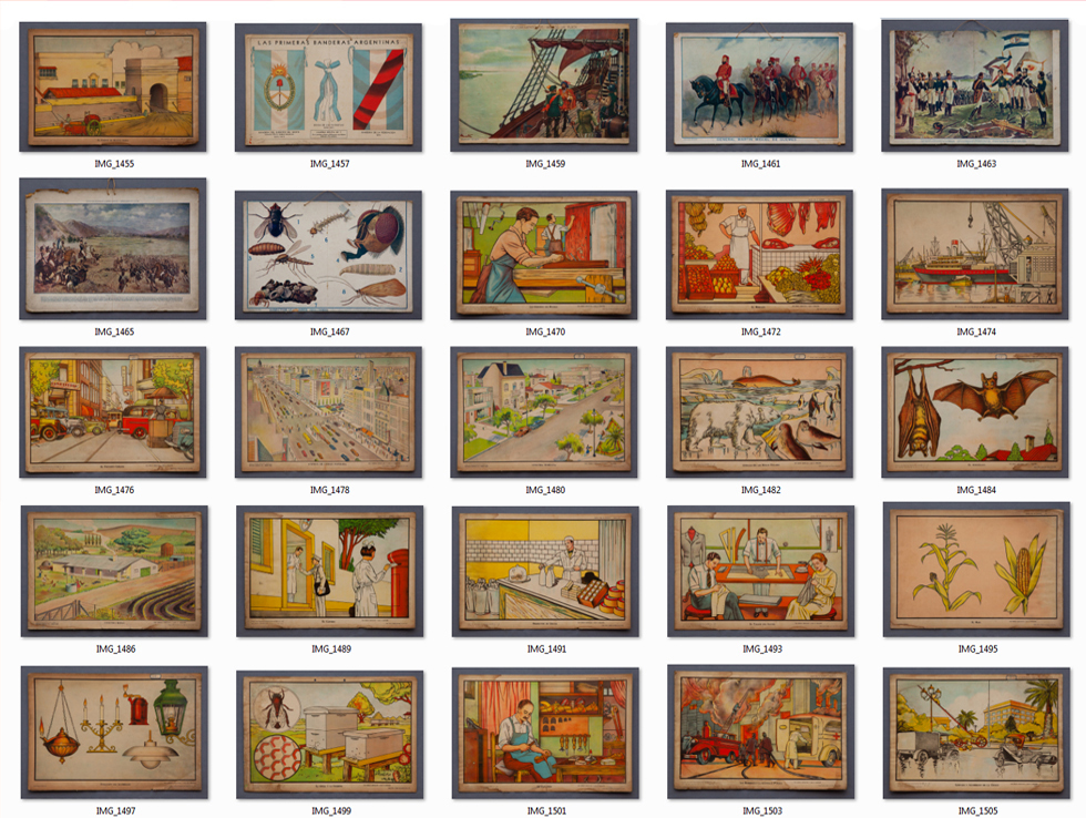 Digitalización de la serie láminas escolares 