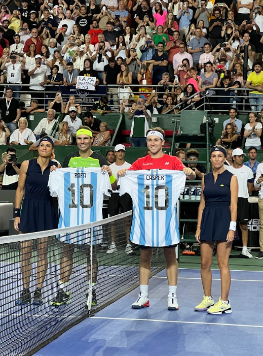 Rafael Nadal en el Parque Roca