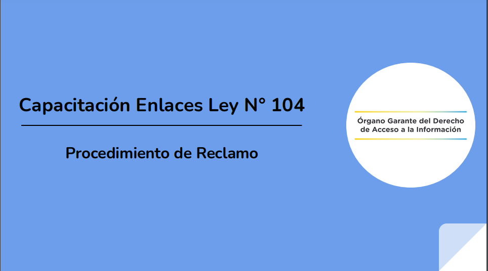 Nueva Capacitación del OGDAI para Enlaces 104