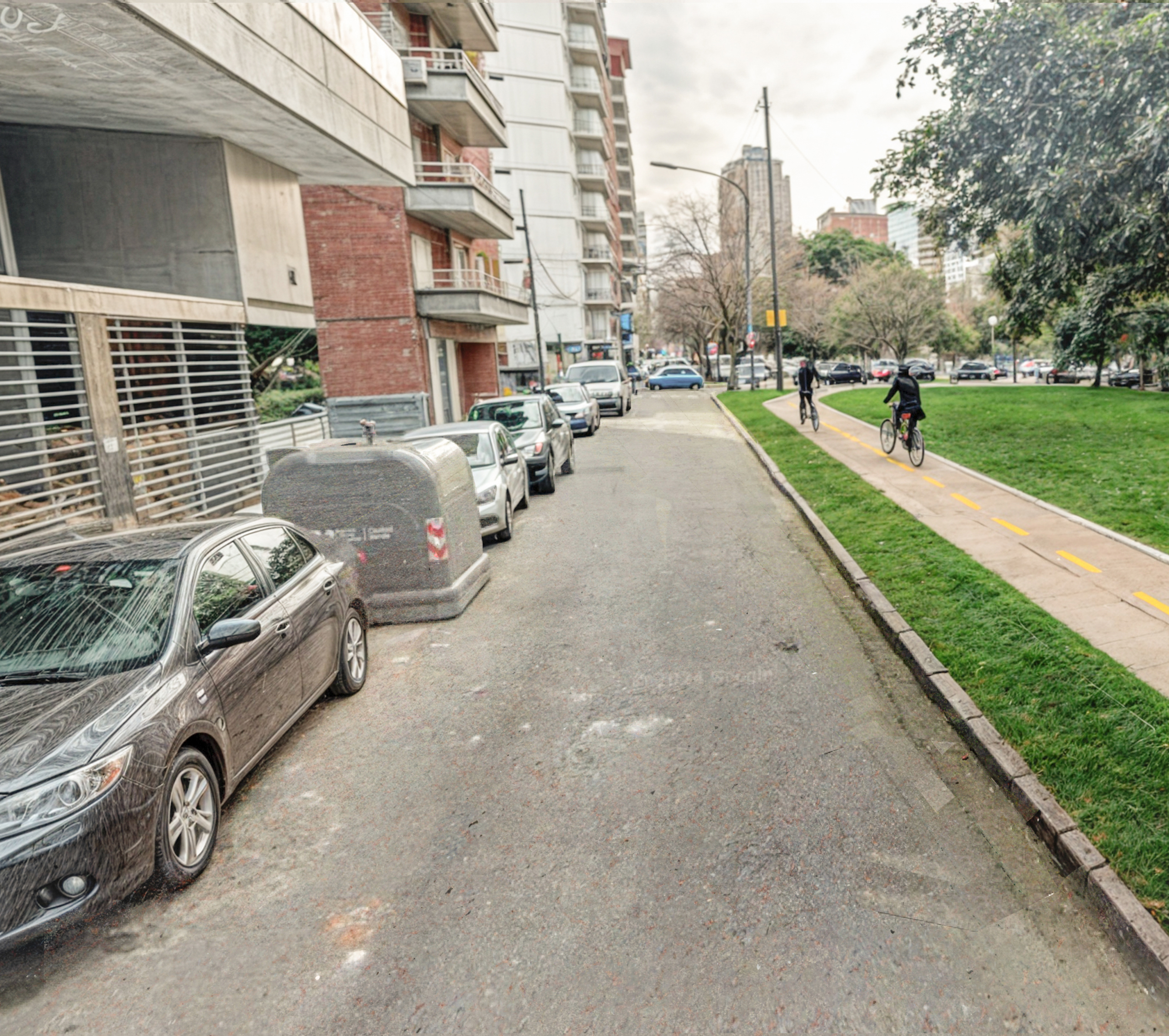 Iniciaron las obras en la ciclovía de la calle García del Rio