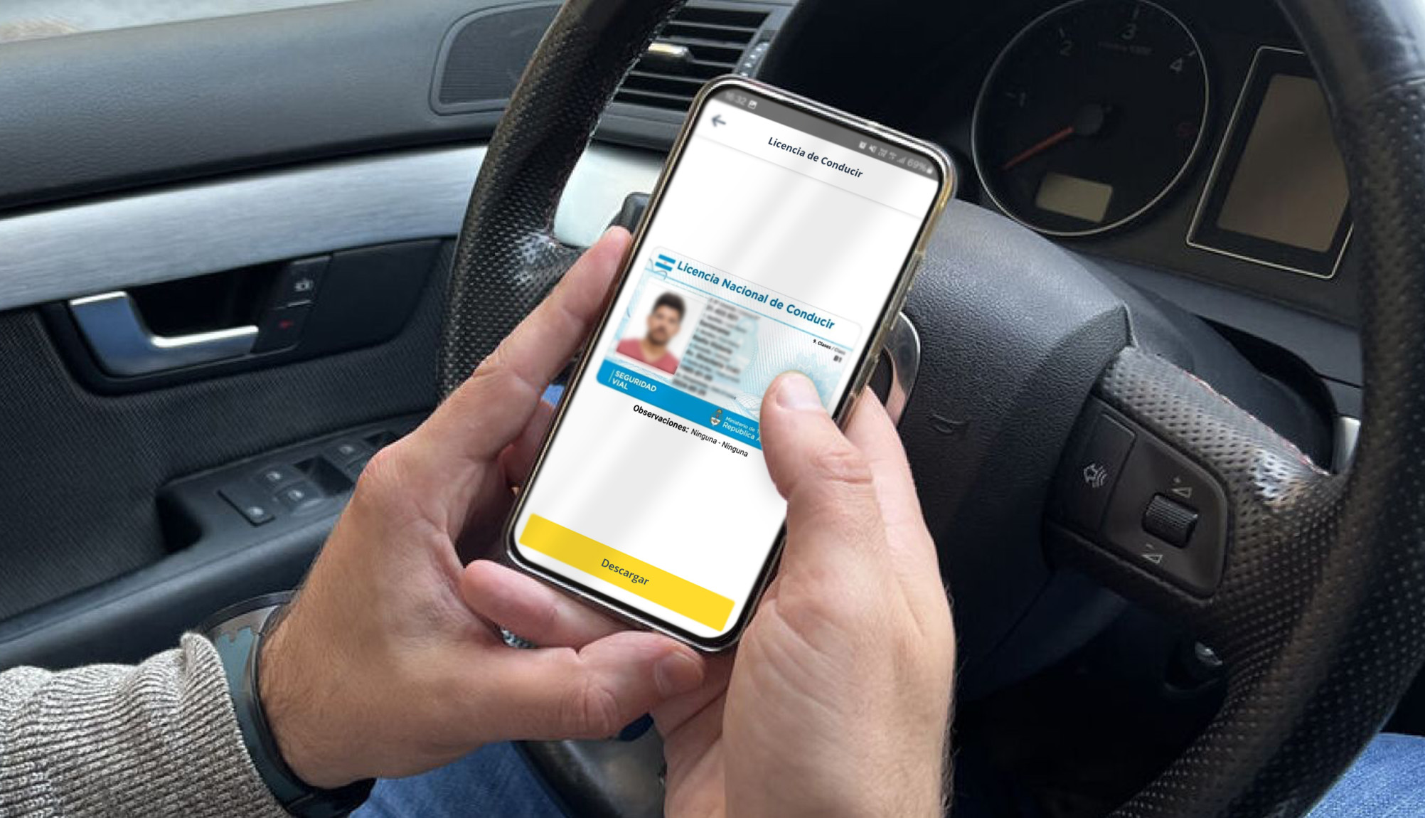En los controles de tránsito de la Ciudad se podrá presentar el registro de conducir digital de la app miBA 