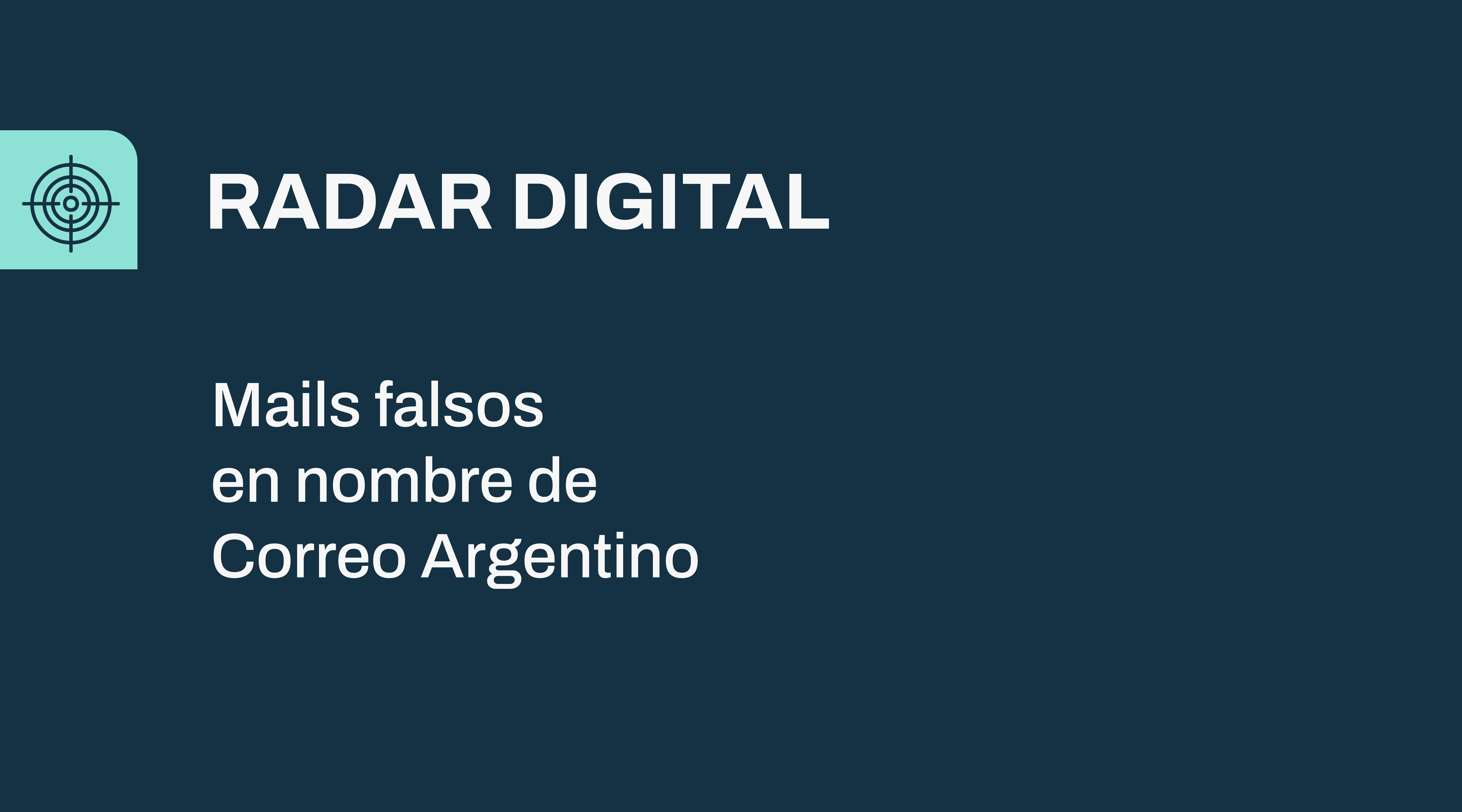 Mails falsos en nombre de Correo Argentino