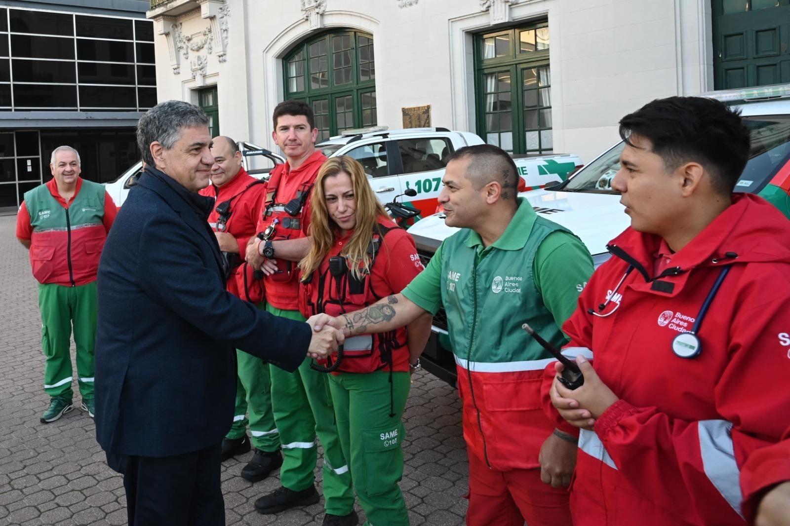 Jorge Macri inauguró una base del SAME en La Rural para reforzar la atención en Palermo