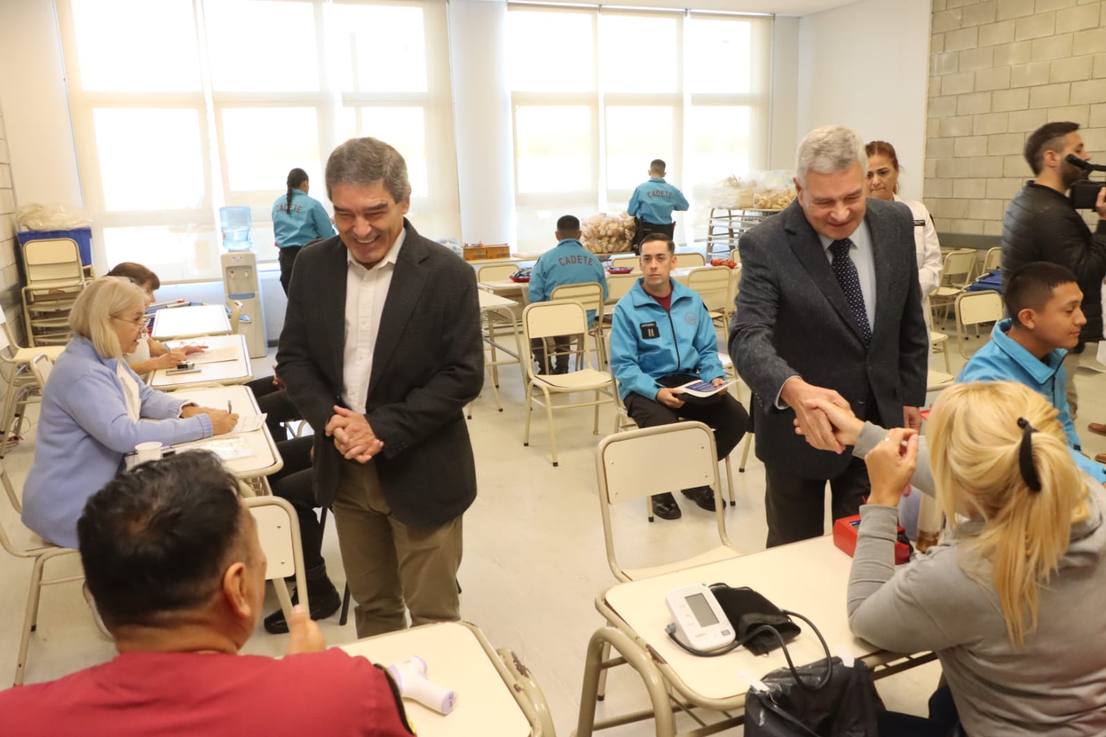 Giménez y Quirós encabezaron una jornada de donación de sangre