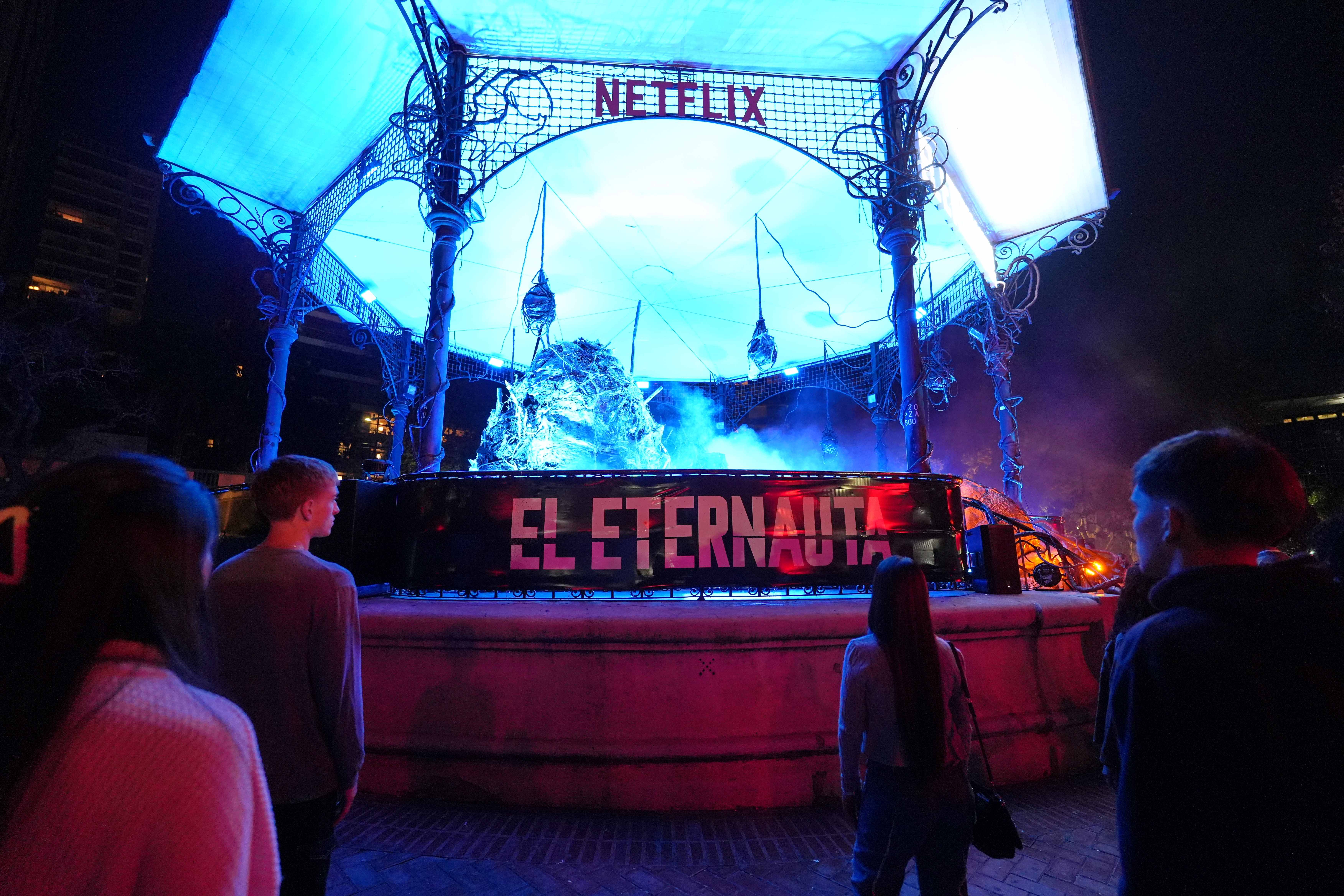 La Glorieta de Barrancas de Belgrano fue escenario de la recreación de la escena final de El Eternauta 