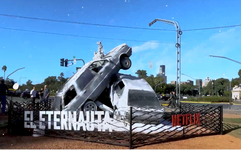 El Eternauta: intervenciones artísticas en la Ciudad para anunciar su lanzamiento