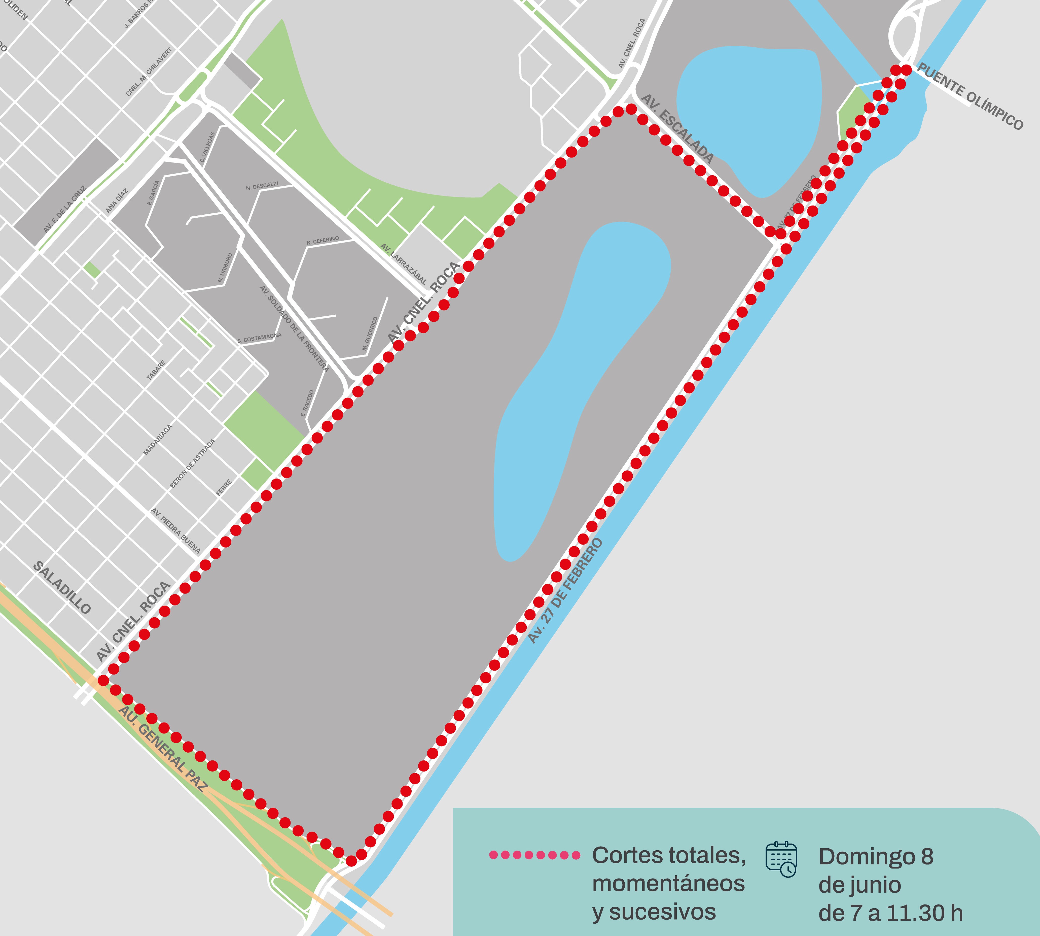 15K Adizero en la Ciudad: desvíos para este domingo 8 de junio