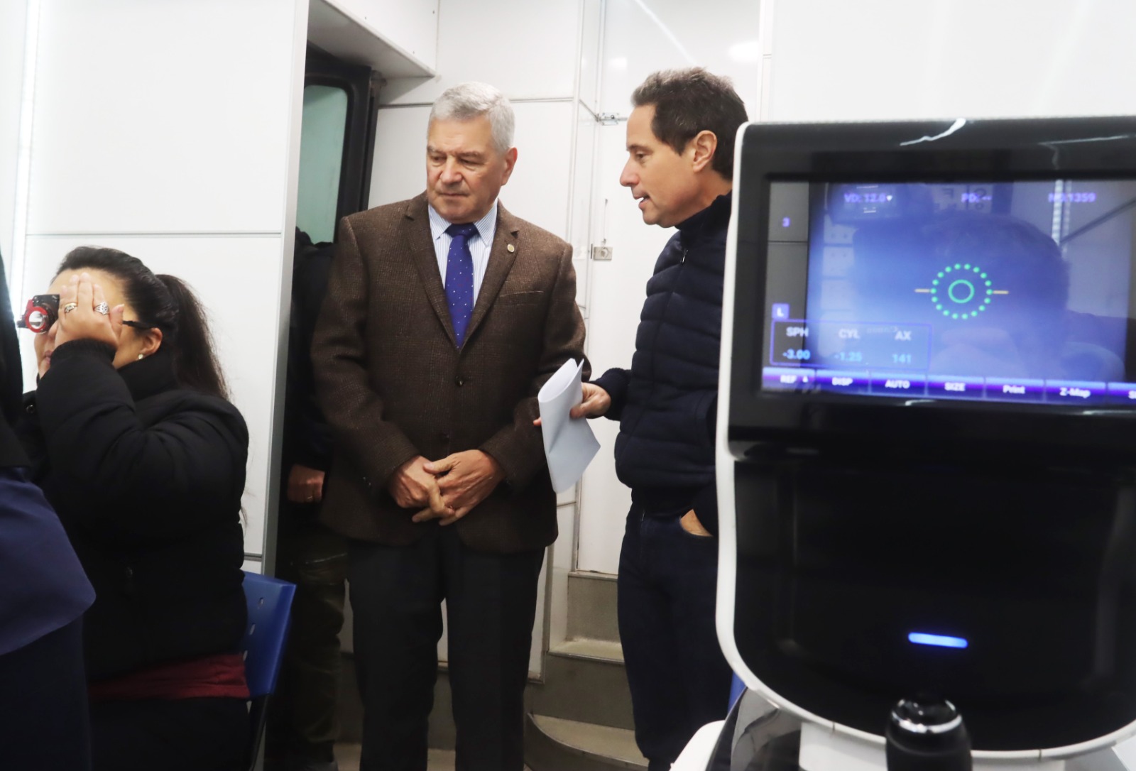 Sánchez Zinny y Giménez acompañaron la 5ª Campaña Oftalmológica de OSPESE