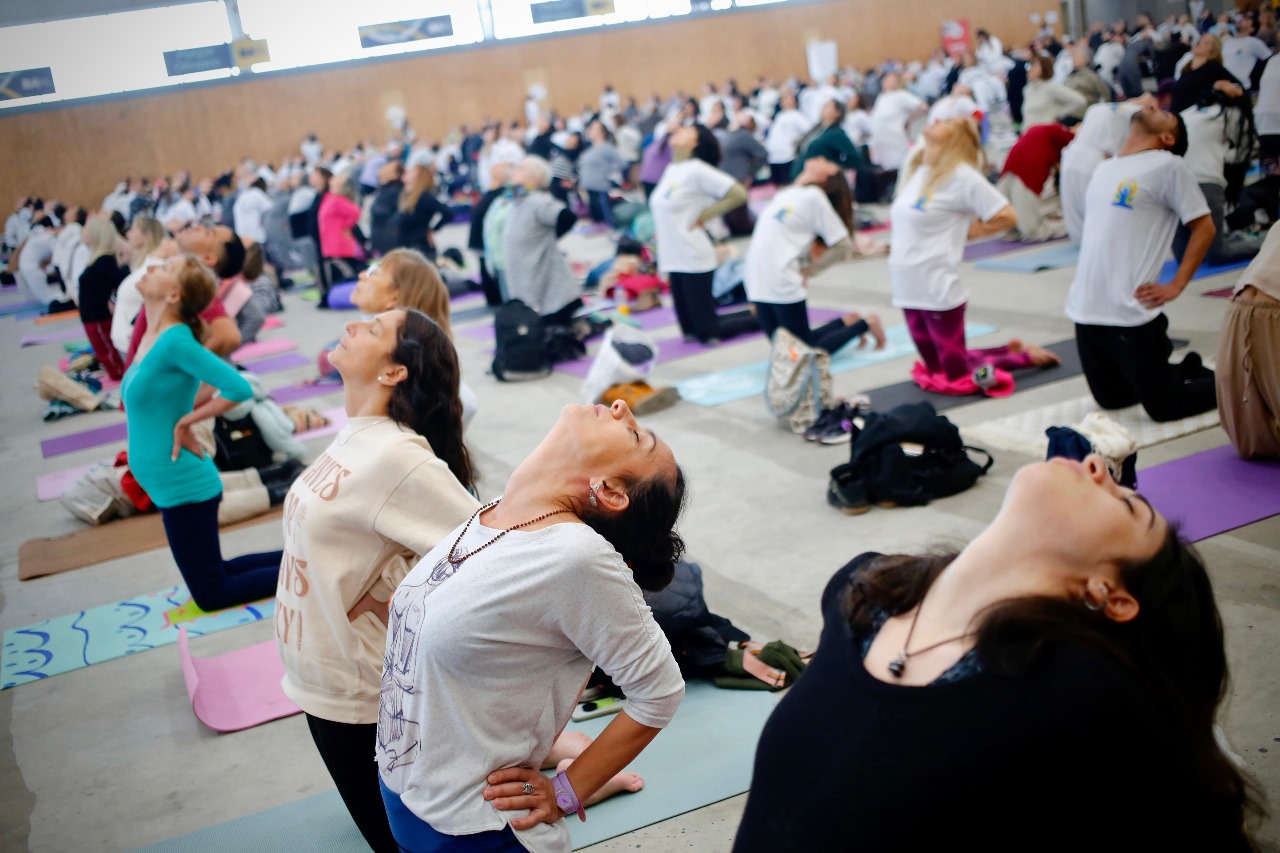 El Parque Olímpico celebró el Día Internacional del Yoga