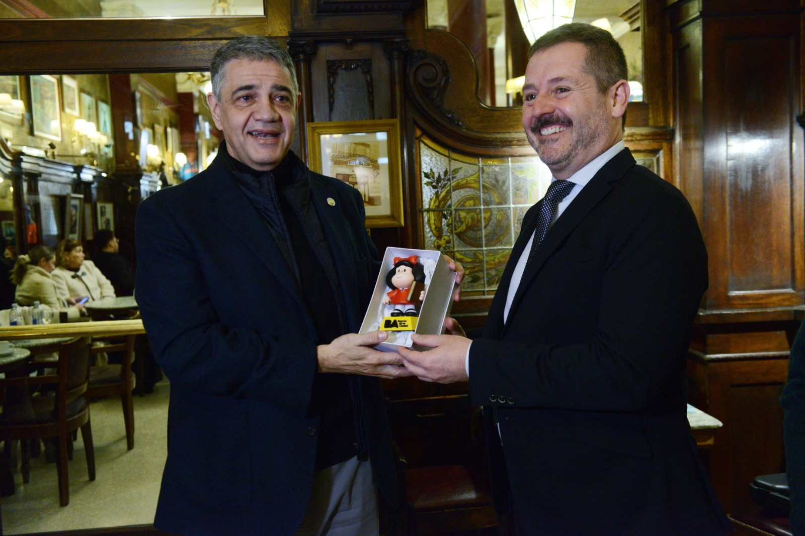 Jorge Macri destacó el vínculo cultural entre la Ciudad de Buenos Aires y Madrid en el Café Tortoni