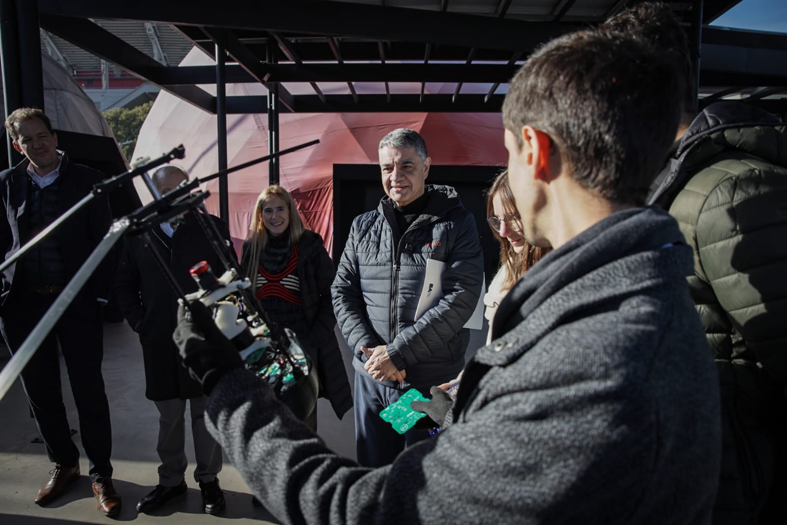 Jorge Macri recibió a estudiantes argentinos campeones en ingeniería aeroespacial