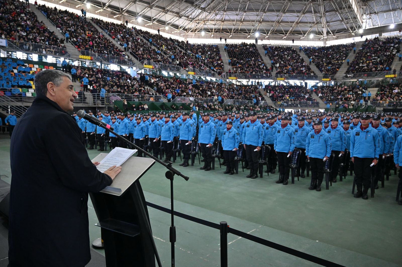 Jorge Macri encabezó la jura de 900 nuevos policías que se suman al patrullaje 