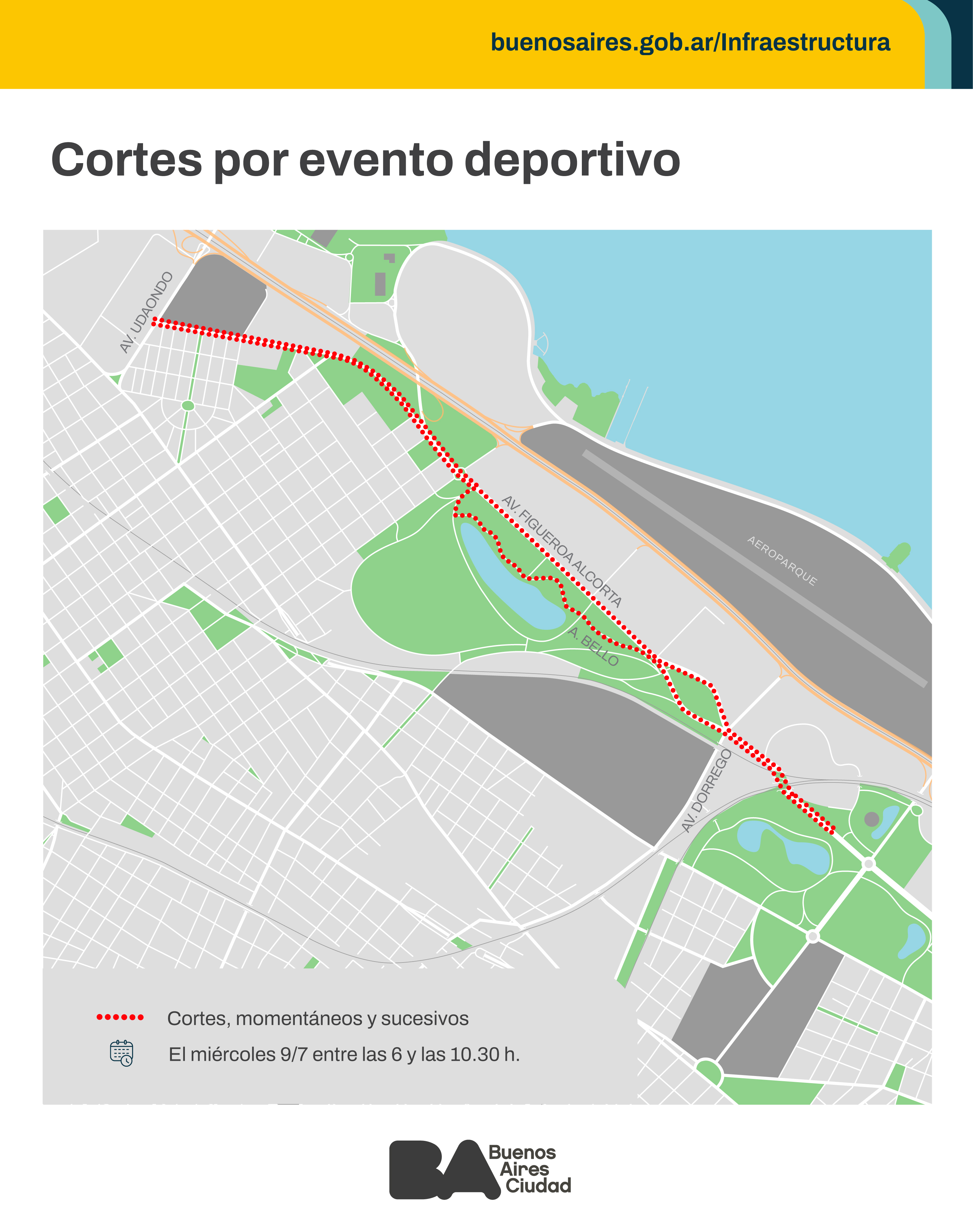 9KM Independencia: cortes y desvíos de tránsito este miércoles 9 de Julio