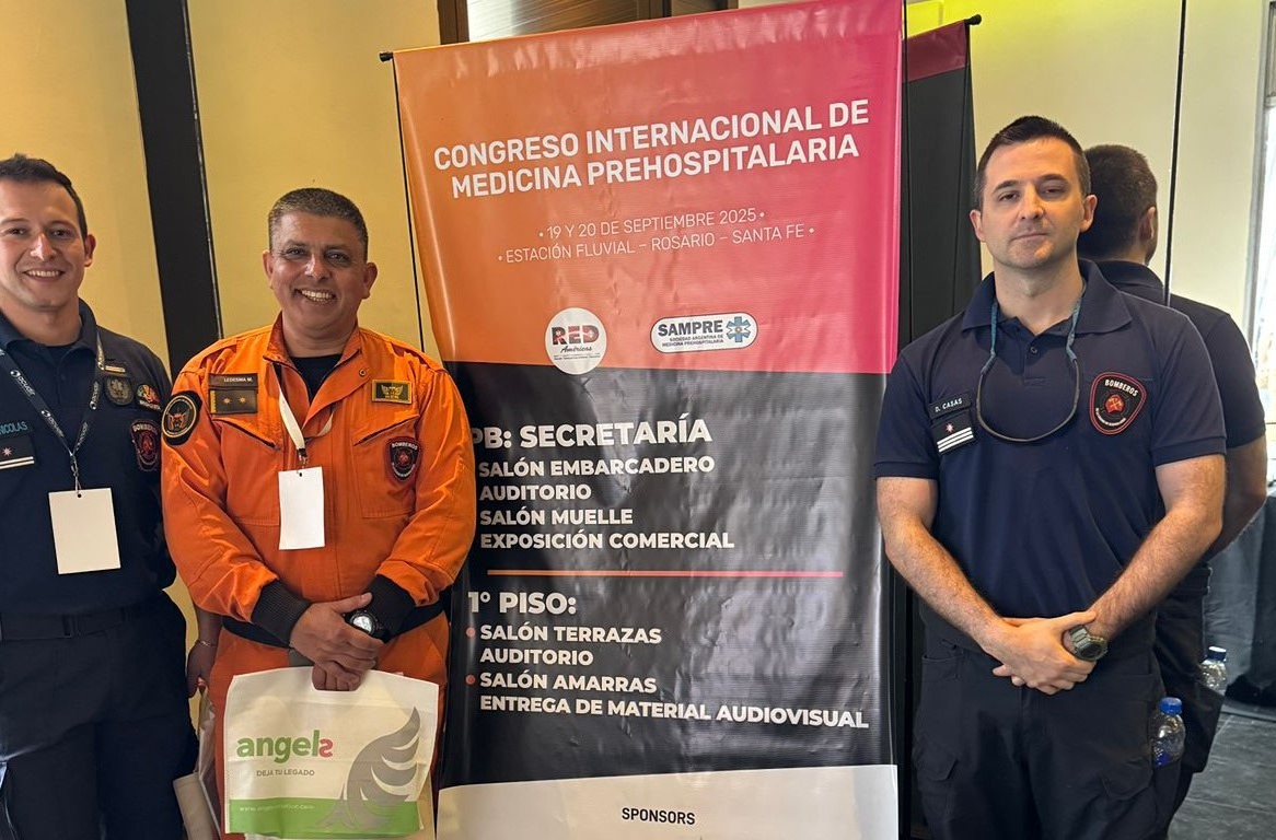 El Cuerpo de Bomberos de la Ciudad participó del Congreso Internacional de Medicina Prehospitalaria