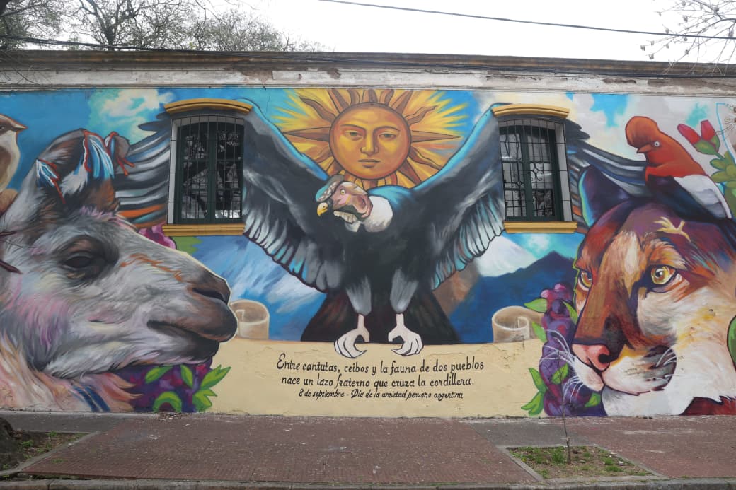 Buenos Aires y Perú celebran la Amistad Peruano–Argentina con un mural conmemorativo