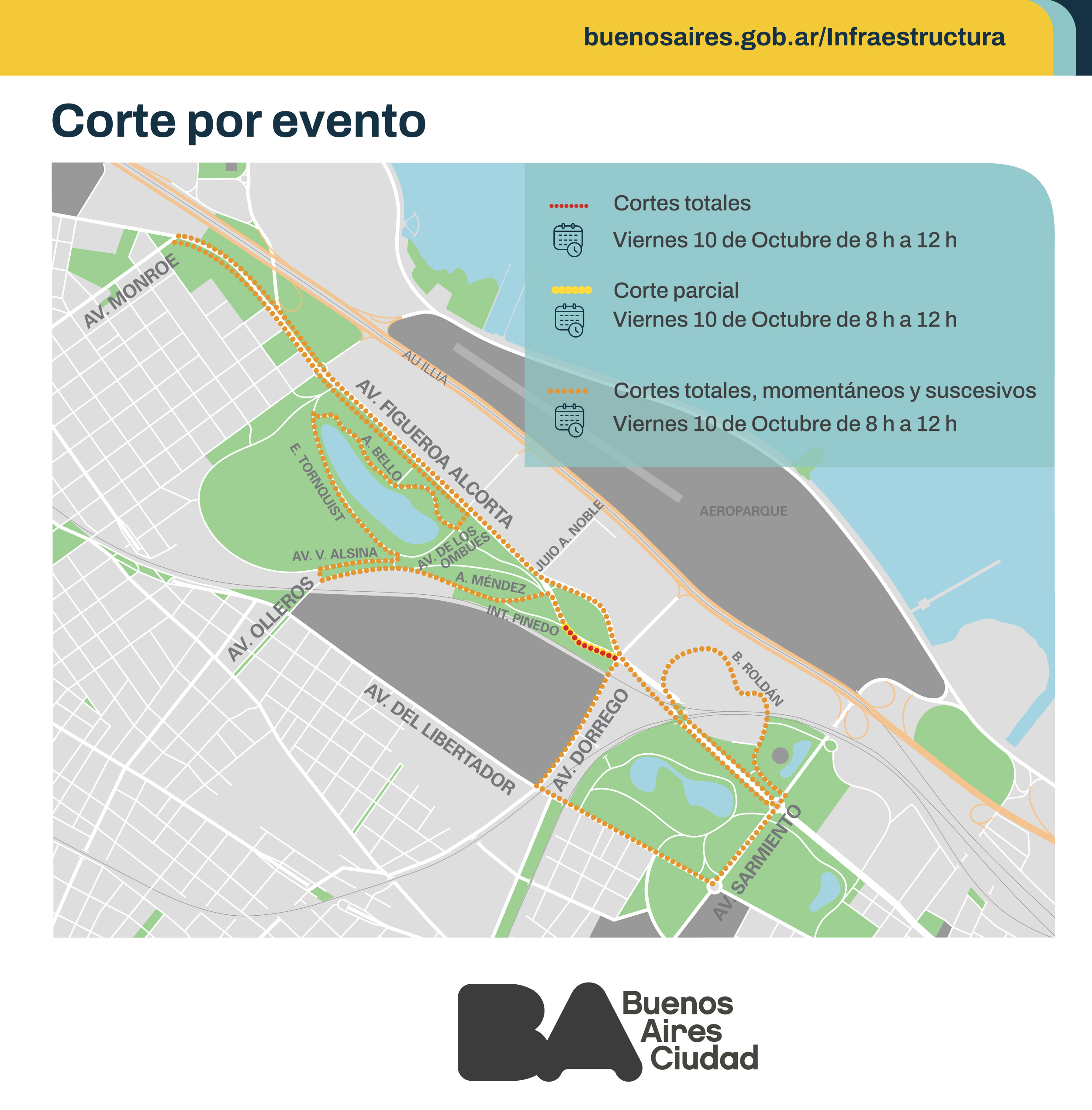 Evento en la Ciudad: conocé las afectaciones de tránsito de este fin de semana