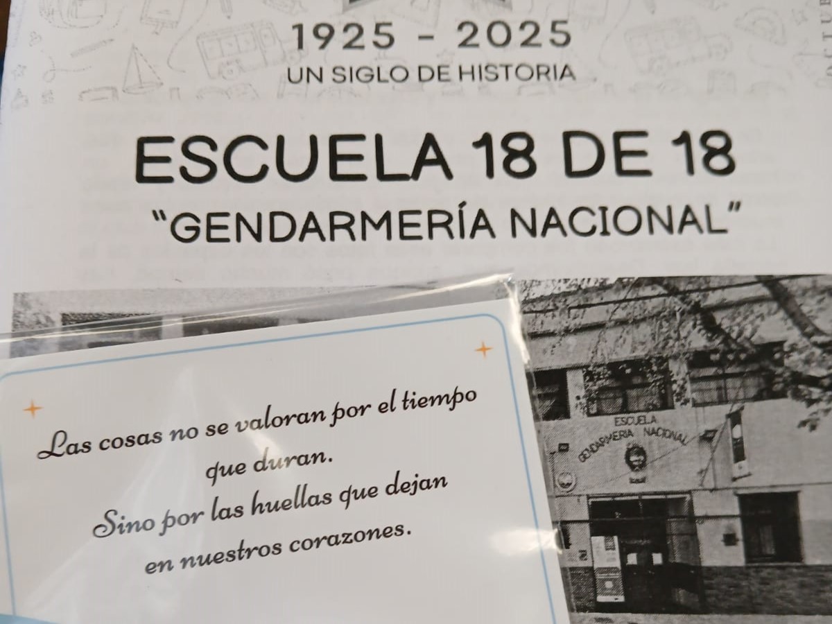 Cien años de historia en la Escuela N.° 18 «Gendarmería Nacional»