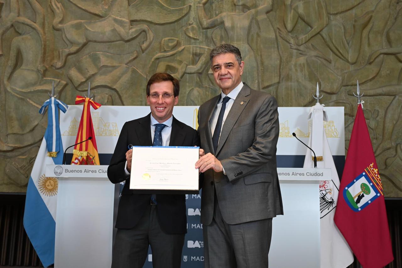 Jorge Macri y José Luis Martínez-Almeida impulsan una agenda común para el futuro urbano de Buenos Aires y Madrid