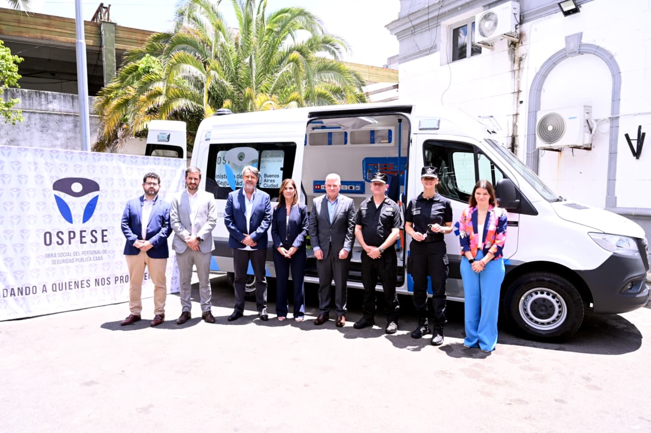 La Policía de la Ciudad tiene su primera ambulancia exclusiva para su personal