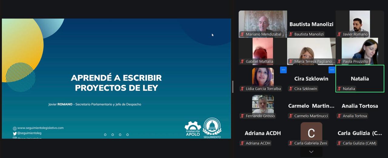 Seminario “Cómo presentar proyectos de ley”