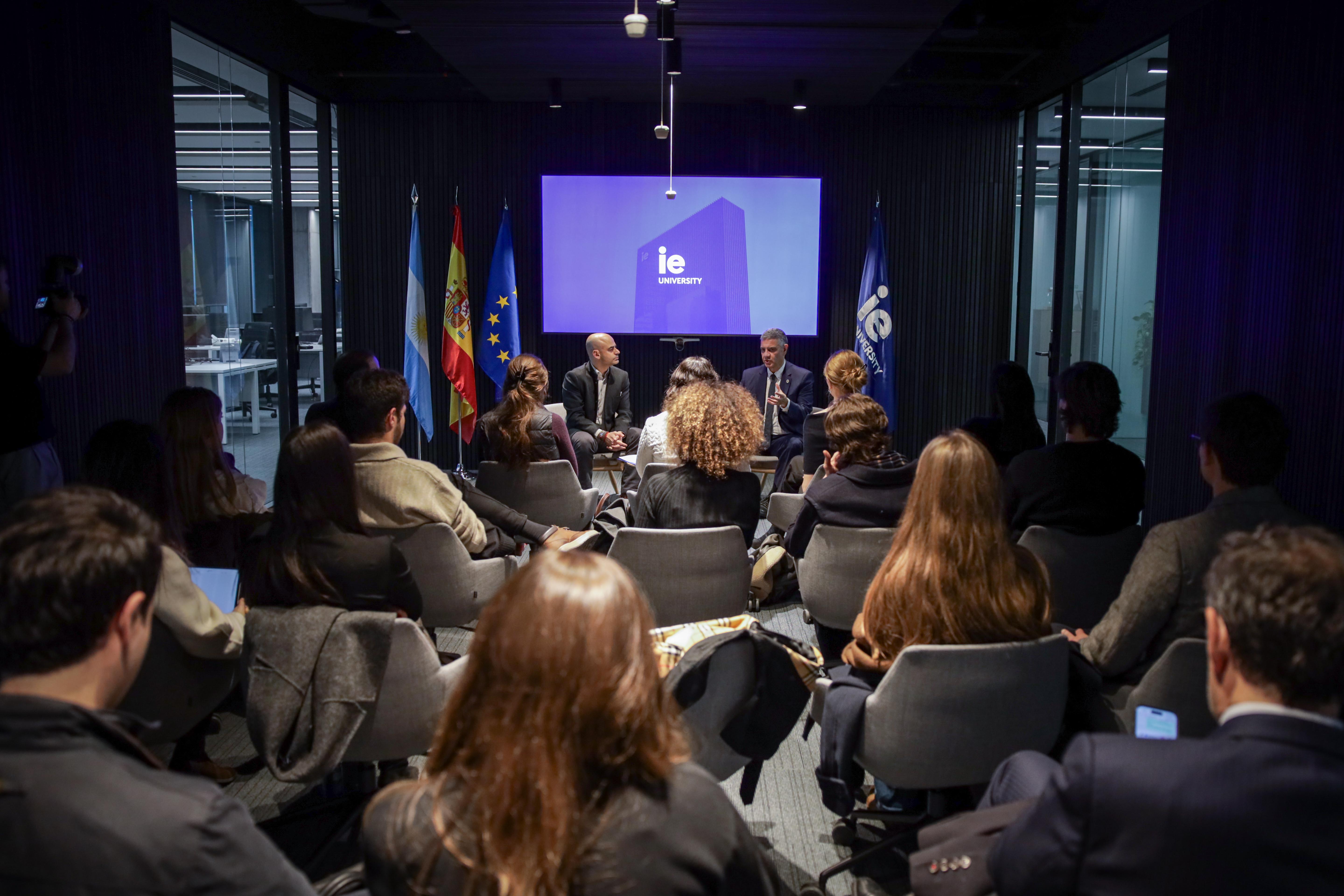 Jorge Macri se reunió con el rector y estudiantes de IE University para impulsar cooperación académica internacional