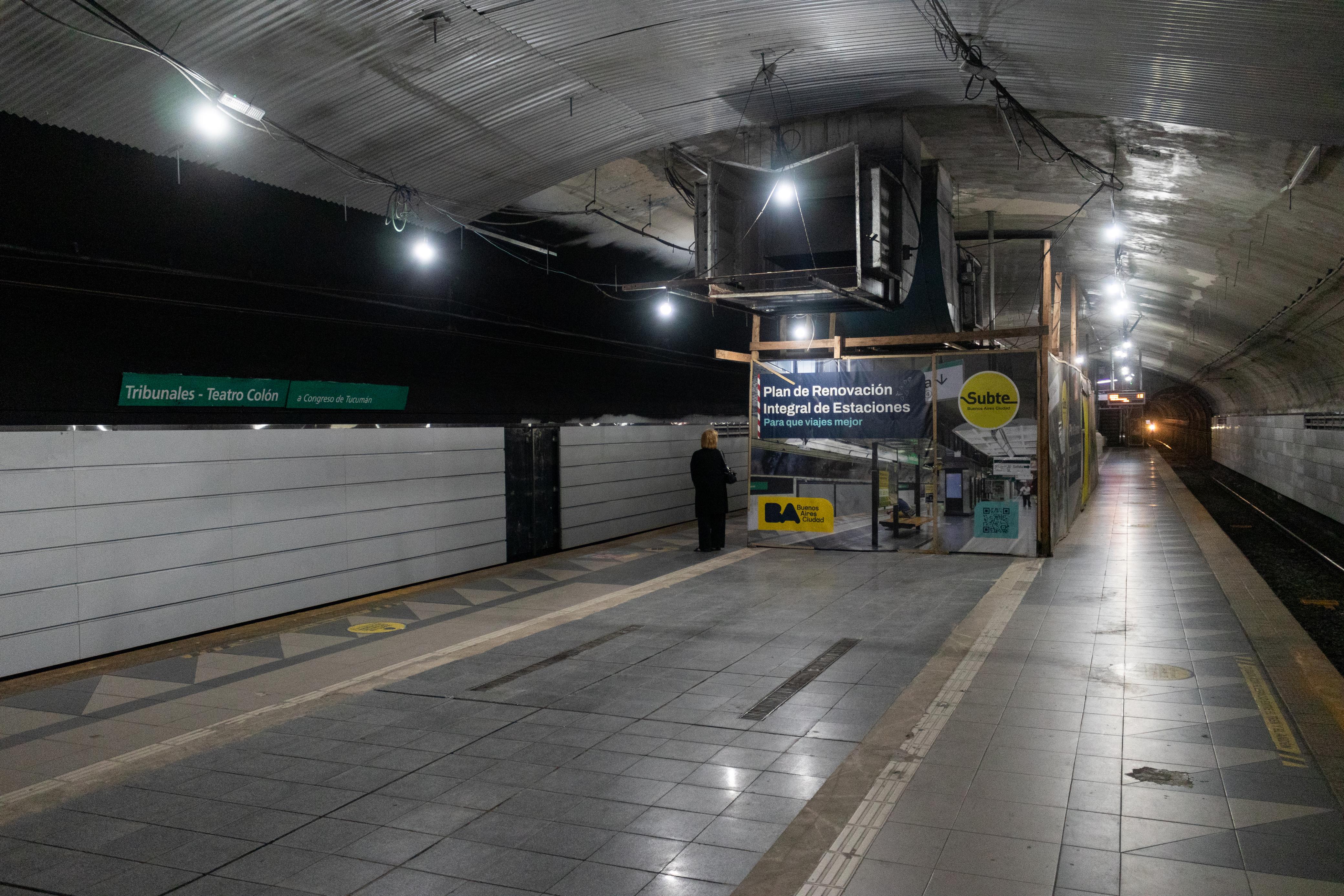 Subte: el lunes cierra la estación Tribunales por obras de renovación integral