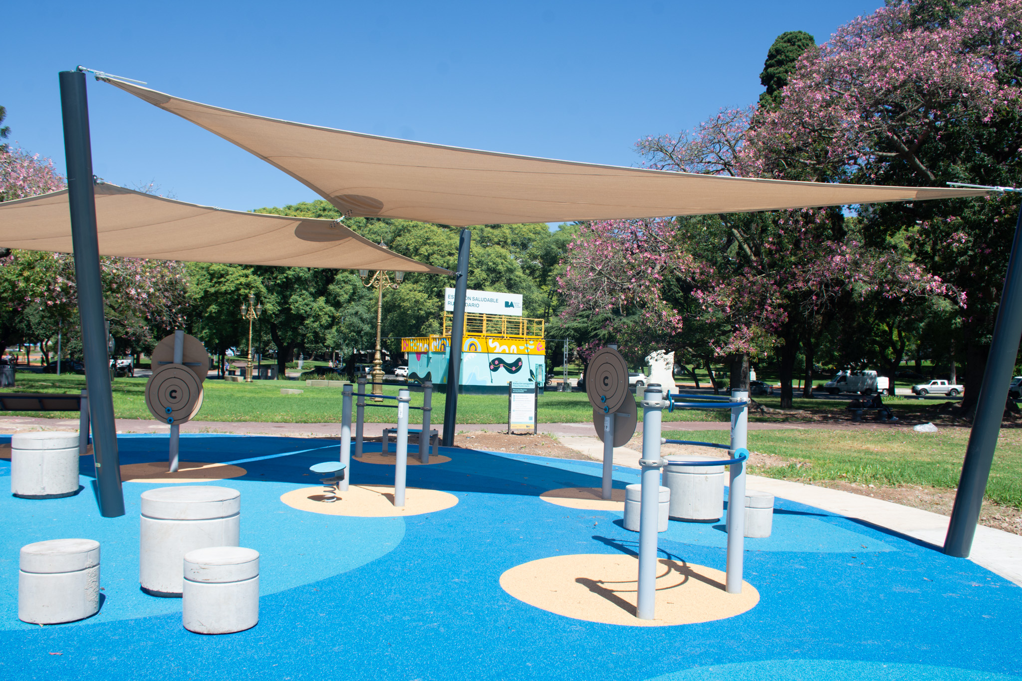 La Plaza Rubén Darío incorporó un nuevo sector deportivo inclusivo