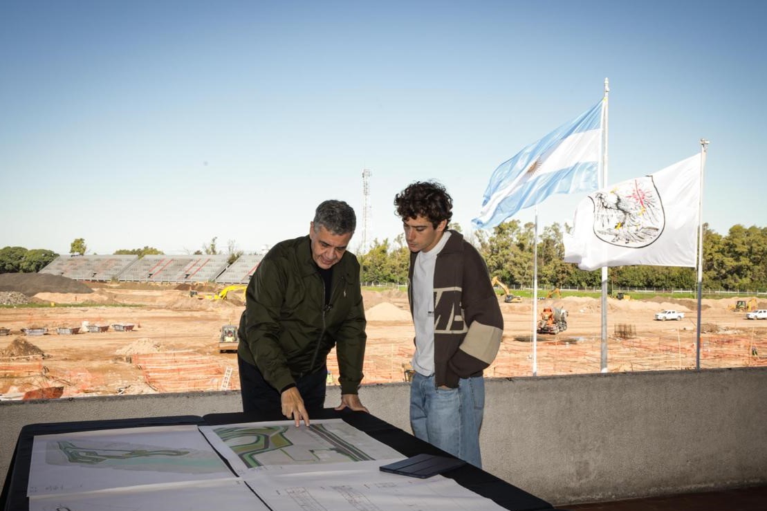 El sueño de la F1 en la Ciudad: Jorge Macri y Franco Colapinto recorrieron las obras del nuevo Autódromo