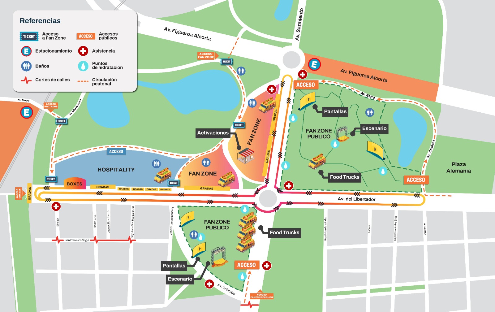 Road Show de Colapinto en Palermo: así serán los cortes de calles